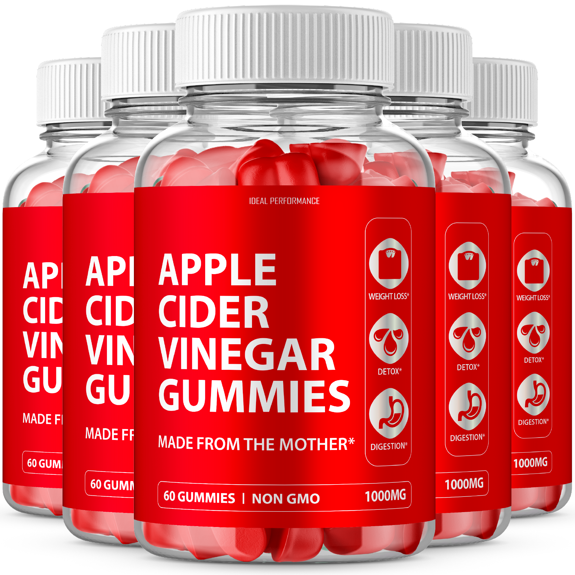 ACV With The Mother Diet Gummies for Digestion, Weight Loss (300