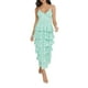 thumbnail image 1 of Lucakuins - Vestido largo para mujer, con estampado floral, cuello en V, con volantes escalonados, sin mangas, camisola para ropa de calle Lucakuins moda, 1 of 5