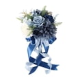 thumbnail image 2 of Ramo de novia con rosas artificiales, decoración romántica para damas de honor. Estilo E, 2 of 9