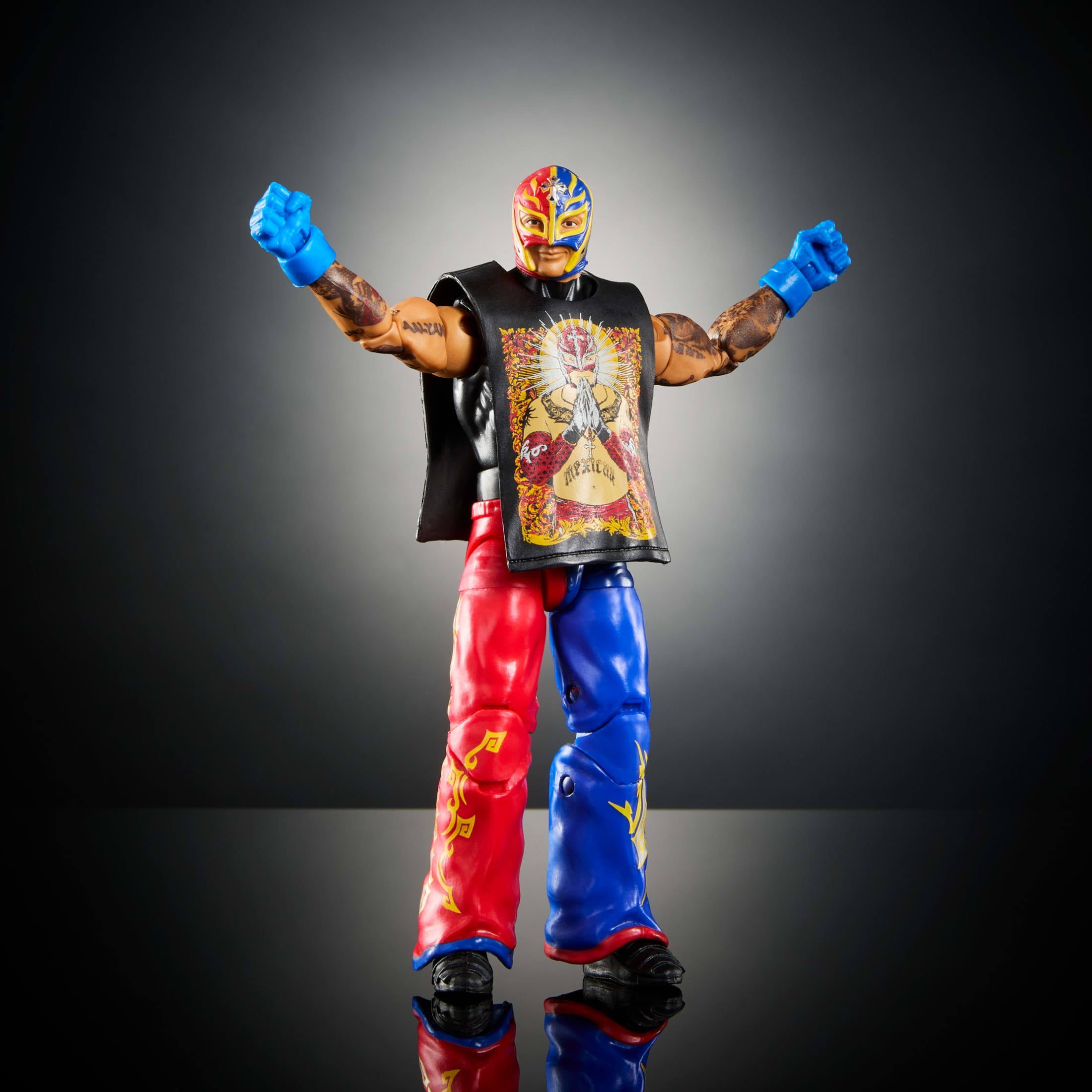 WWE Elite Rey Mysterio Action Figure, Greatest Hits 6-inch Collectible with Articulation & Accessories