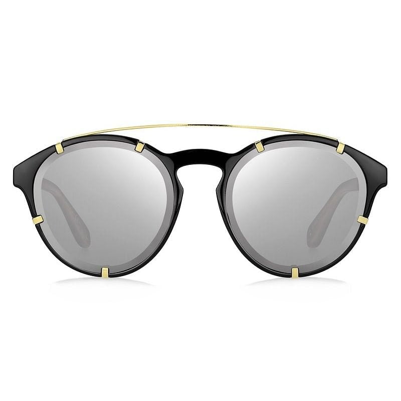 givenchy black reflective round sunglasses