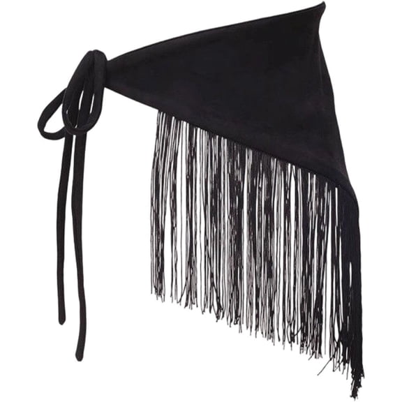 Retro Waistband Tassel Wide Waist Belt for Women Fashion Triangle Tassel Corset Belt Shirt Dress Coat Decor Accessorie