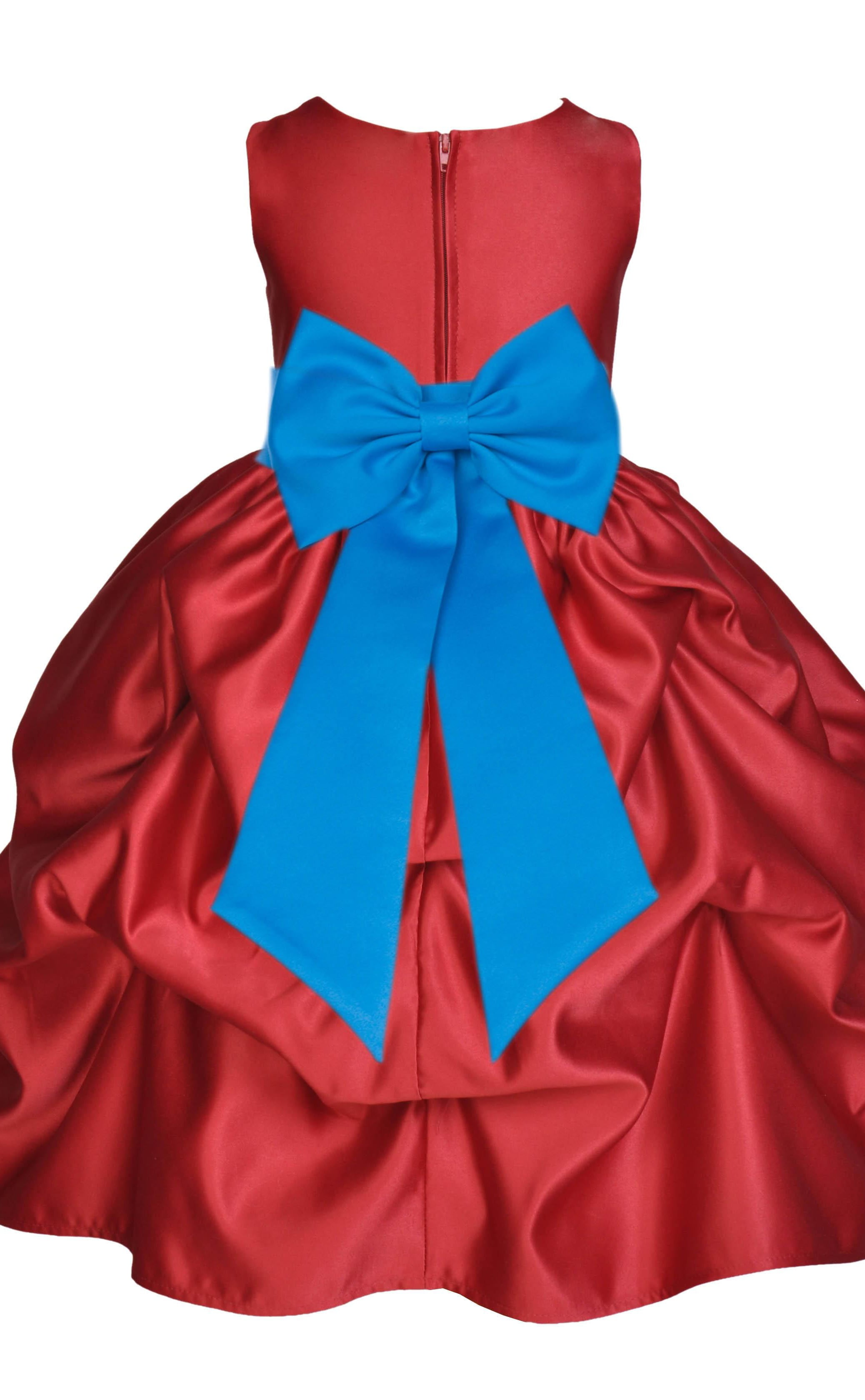 malibu blue flower girl dresses