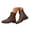 Brown, variant on Combat Boots Womens Retro Leather Ankle Boots Lace up Wingtip Oxford Shoes Booties