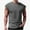 Dark Gray, variant on Lovskoo Shirts for Men Round Neck Cap Short Sleeve Summer Leisure Comfortable Trendy Loose Solid Color Thin Kam Shoulder T Shirt Vacation Beach Summer Tops Dark Gray