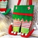 thumbnail image 4 of MagiDeal 2 uds bolsas de dulces de Navidad calcetín, botas de elfo bolsas de regalo de galletas, relleno de saco, decoración de fiesta de Navidad, verde Namotu JQWJ385, 4 of 7