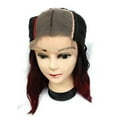 thumbnail image 6 of Closure 4x4 Wig for Women | Dual Colour Black & Wine | 100% Human Hair Wig | Natural Wavy Texture | Remy Virgin Cuticle Aligned Real Hair | Ready to Wear Instant Makeover ( 20 Inch), 6 of 7