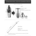 thumbnail image 2 of Cocktail Shaker Set 6 Pieces Stainless Steel Bar Set Accessories, 2 of 7