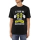 thumbnail image 1 of Camisetas de algodón para hombre, divertidas, de broma de 90 años, para el 90.º cumpleaños, informales, básicas, de cuello redondo y manga corta., 1 of 6