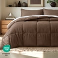 thumbnail image 6 of Bare Home Down Alternative Comforter Set - 3-Pieces - All Seasons - Oversized Queen, Cocoa, 6 of 10
