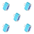 thumbnail image 1 of crativent US Plug Charger USB LED Cellphone Charging Adapter Portable Circuit for Protection Electronic Replacement Block Accessory Blue 5Set, 1 of 6
