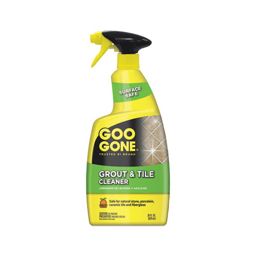 Goo Gone Grout & Tile Cleaner - 28 Ounce - Removes Tough Stains Dirt Caused By Mold Mildew Soap Scum and Hard Water Staining - Safe on Tile Ceramic Porcelain