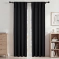 thumbnail image 1 of Blackout Cortinas, Cortinas Blackout 42x84in Juego de 2 Paneles, Cortinas Blackout con Bolsillo para Barra para Recámara y Sala de Estar, Cortinas de Ventana con Aislamiento Térmico y Reducción de Ru, 1 of 7