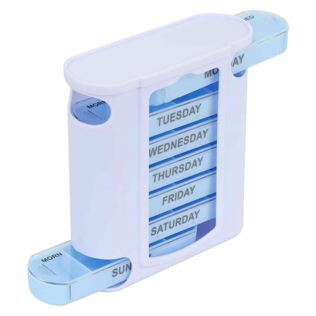 Pastillero de 28 compartimentos tipo cajonera de una semana, conjunto desmontable tridimensional, pastillero sellado, pastillero de azúcar, caja de almacenamiento de pastillas Sailing Electrónica