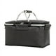 thumbnail image 2 of Bolsa térmica aislada con marco de aluminio,cesta térmica portátil para picnic,camping,barbacoa,eventos deportivos,bolsa de compras plegable para viajes,playa,comestibles,bolsa térmica con, 2 of 3