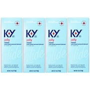 K-Y Jelly Personal Lubricant 16 oz (4 Bottles x 4 oz), Premium Water Based Lube Pack of 4