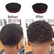 thumbnail image 2 of Un paquete de esponja torcida de pelo corto, cepillo de pelo con agujeros grandes, esponja ondulada, herramienta de peluquero para rastas Afro Locs Twist Curl, 2 of 3