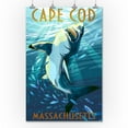 thumbnail image 2 of Cape Cod, Massachusetts, Great White Shark (36x54 Giclee Gallery Art Print, Vivid Textured Wall Decor), 2 of 3