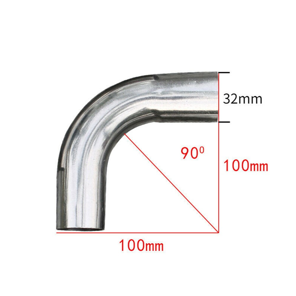 90 Degree Elbow Stainless Steel Grained Pipes Bend Exhaust Mandrel 304 Accessory 