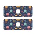 thumbnail image 7 of Yayeee Faucet Mat for Kitchen Sink 14.7" Diatomite Long Splash Guard Pad, Red Jellyfish, 2 Pack, 7 of 7