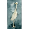 thumbnail image 2 of Caroline, Emma 9x14 White Modern Wood Framed Museum Art Print Titled - Simple Egret II, 2 of 4