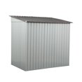 thumbnail image 5 of GVN 4 x 6 Ft Outdoor Storage Shed, Patio Steel Metal Shed w/Lockable Sliding Doors, Vents, House for Backyard Garden Patio Lawn, Outdoor Storage, Storage Shed, 5 of 12