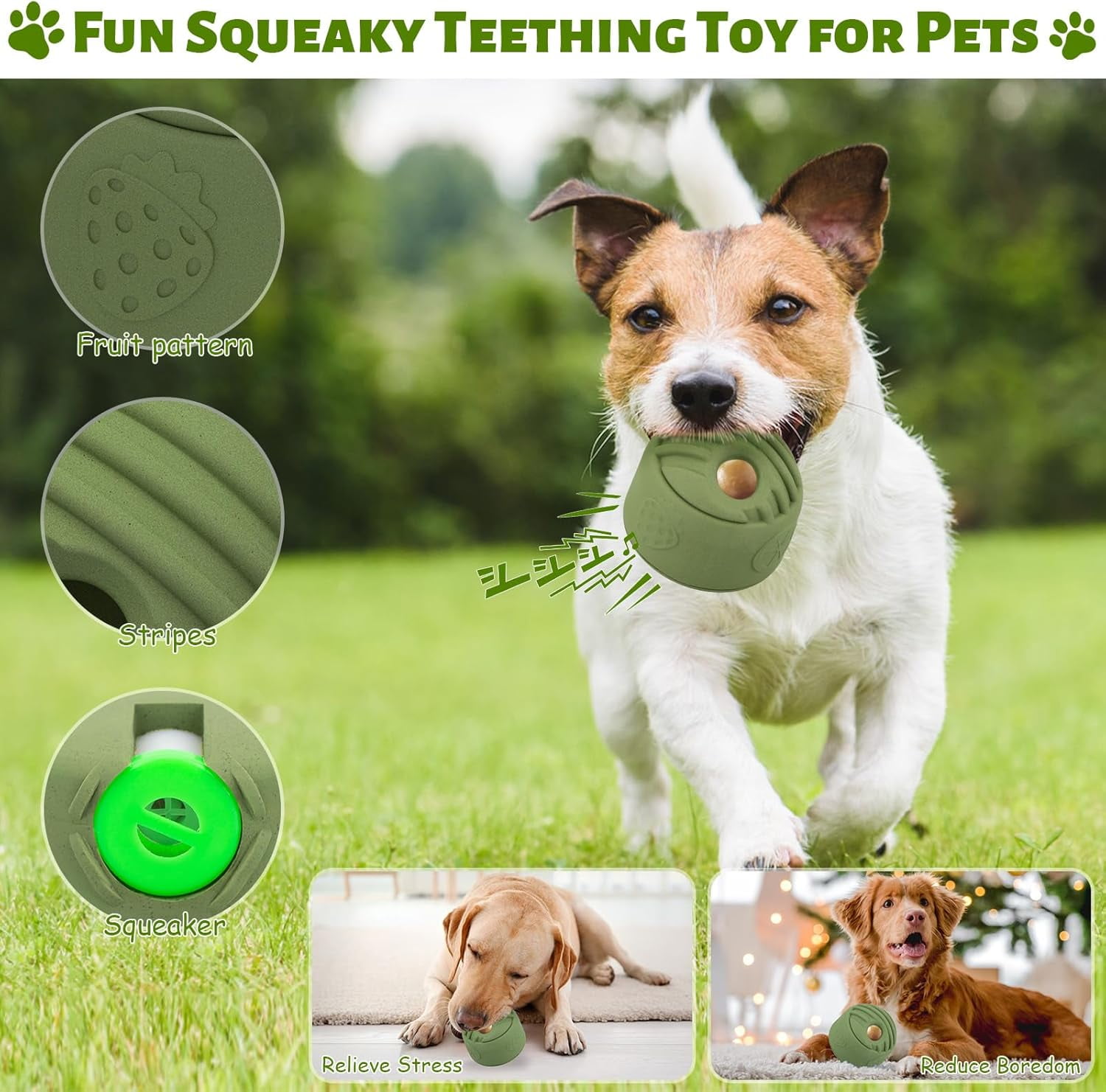 Durable Interactive Dog Toy for Large Dogs (20-140 lbs) - Freezable Rubber Chew Toy with Mint Scent, Treat Dispenser Puzzle for Anxiety Relief - Easy to Clean & Long-Lasting (Low-Mess Design)