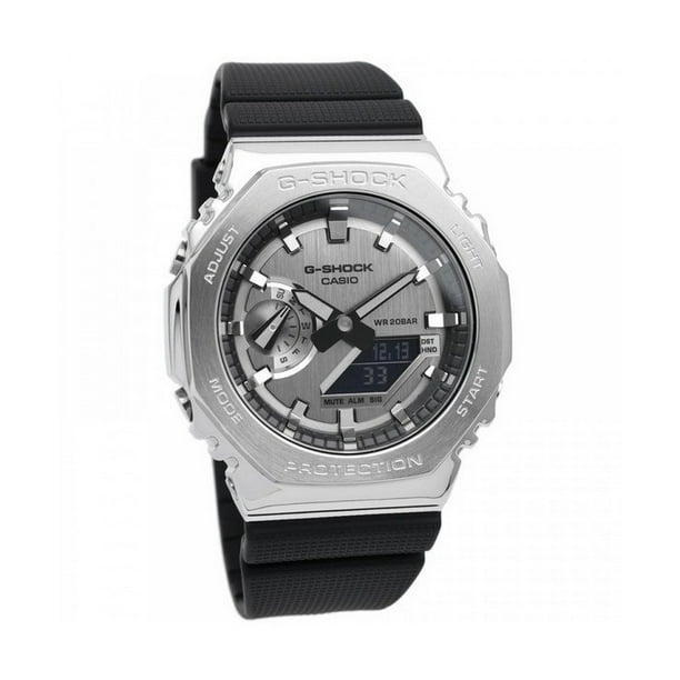 Casio Reloj G-Shock Analógico-digital con Correa de Resina y Caja Metálica, de Cuarzo, Modelo GM-2100-1A y GM2100-1, Resistente Al Agua hasta 200 M.