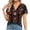 Black, variant on Summer Tops for Women 2025 Trendy Crop Womens Blouses for Wedding Plus Size Shirts With Built In Bra
