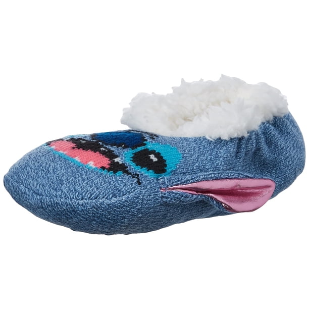Calcetín tipo pantufla Disney Lilo & Stitch de piel sintética para mujer
