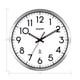 thumbnail image 5 of Reloj de pared Sharp Atomic Analog de 30 cm con acabado cepillado plateado, 5 of 9