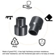 thumbnail image 4 of Uxcell Reducing Coupling Increaser Reducer Coupling Pipe Fittings Black 1-1/2 x 1" 3Pcs, 4 of 7