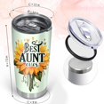 thumbnail image 3 of Aunt Tumbler 20oz Best Aunt Ever Cup Gift Stainless Steel Insulated Tumblers Coffee Travel Mug Auntie Cup Aunts Gift for Birthday Christmas, 3 of 6