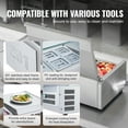 thumbnail image 6 of KFFKFF Countertop Refrigerated Salad Pizza Prep Station 130 W Stainless Guard ETL, 6 of 9