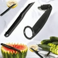 thumbnail image 6 of Kitchen Spiral and V-Shaped Tools, Spiral Slicer Blade Potato Cucumber Spiral Cutter, Fruits and Vegetable Carving Knife Hand Slicer Cutter, Manual Screw Peelers Kitchens and Dining Tooling(2PC), 6 of 6