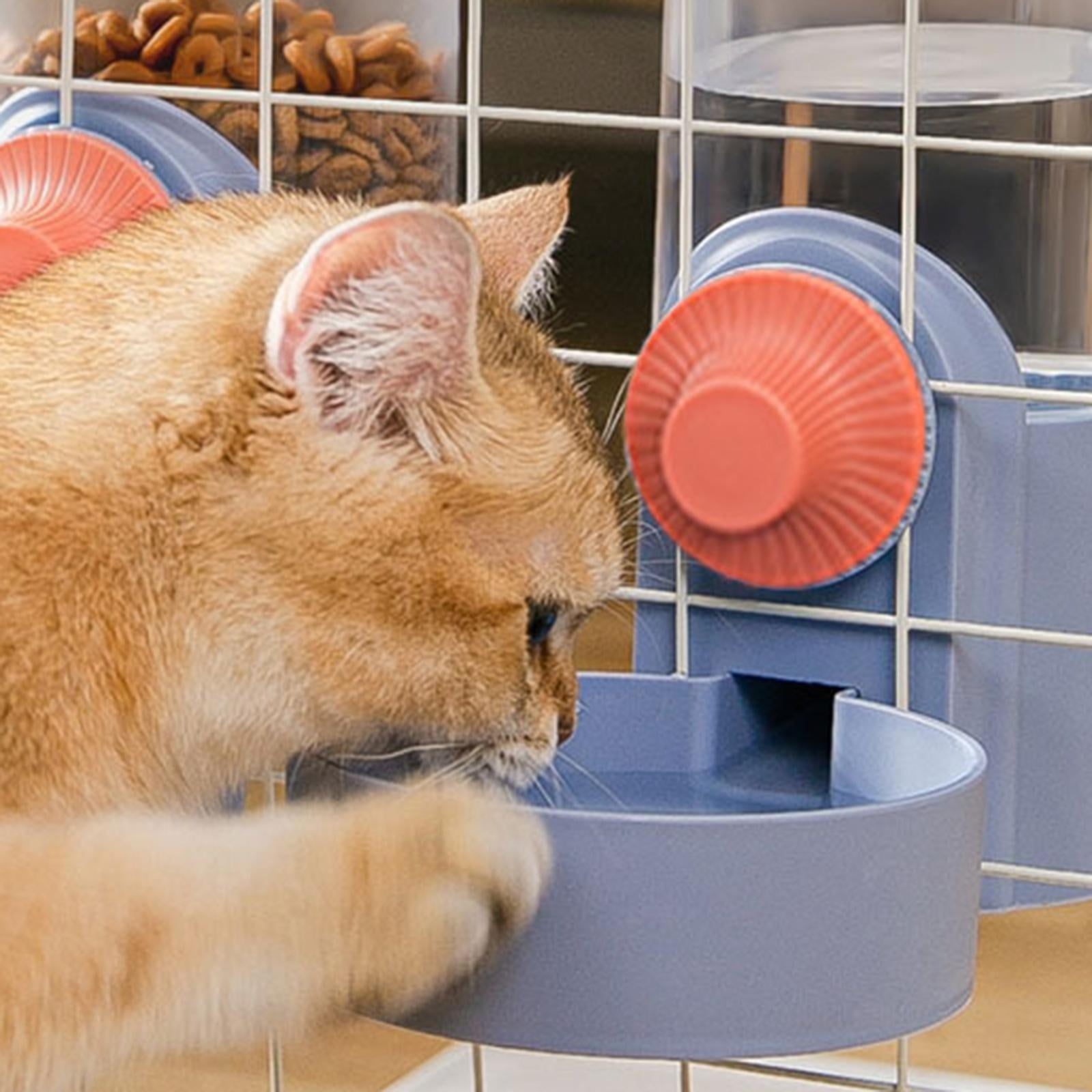 Automatic Pet Feeder Hanging Food Feeding Product Food Container Dog Bowls Small Animals - Blue