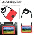 thumbnail image 3 of Dteck Samsung Galaxy Tab A 8.4 inch 2020 Model SM-T307, One-Piece Heavy Duty Shockproof Kickstand Case with Removable Shoulder Strap/Flexible Handle Strap, Red/Black, 3 of 6