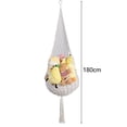 thumbnail image 4 of Yesbay Stuffed Animal Net with Hook Cotton Rope Hand Woven Light String Luminous Decoration Strong Plush Toy Wall And Ceiling Hanging Mesh Home Organizer, 4 of 7