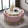 thumbnail image 3 of Modern Simple Dining Tables Reception Negotiation Wooden Dining Tables Rest Office Restaurant  Home Furniture My Lux Decor Round, 3 of 18