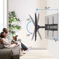 thumbnail image 3 of TV Wall Mount for 26-65 Inch Flat Curved LED LCD Screen TVs Full Motion TV Mount, Tilt Swivel Extension Wall, 3 of 5