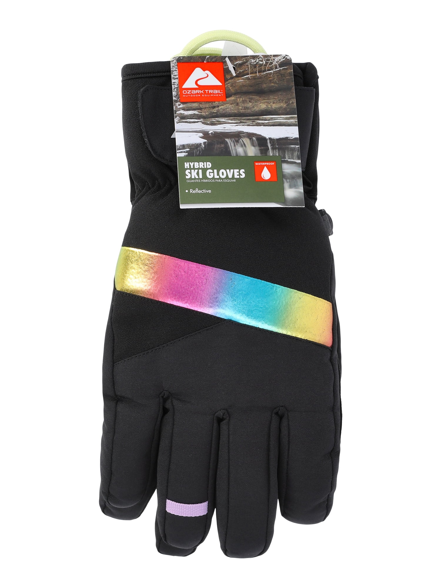 Ozark Trail Girls Hybrid Ski Gloves, Sizes S-XL
