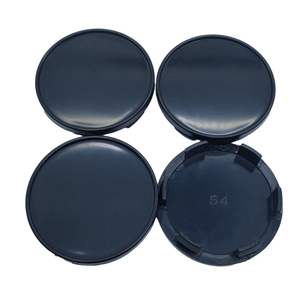 4pcs/Set 54mm Black Car Wheel Center Caps Hub Covers Suitable forNissan  Wheel Cover 54mm Modified Tire Center Cover (Black-forNissan)