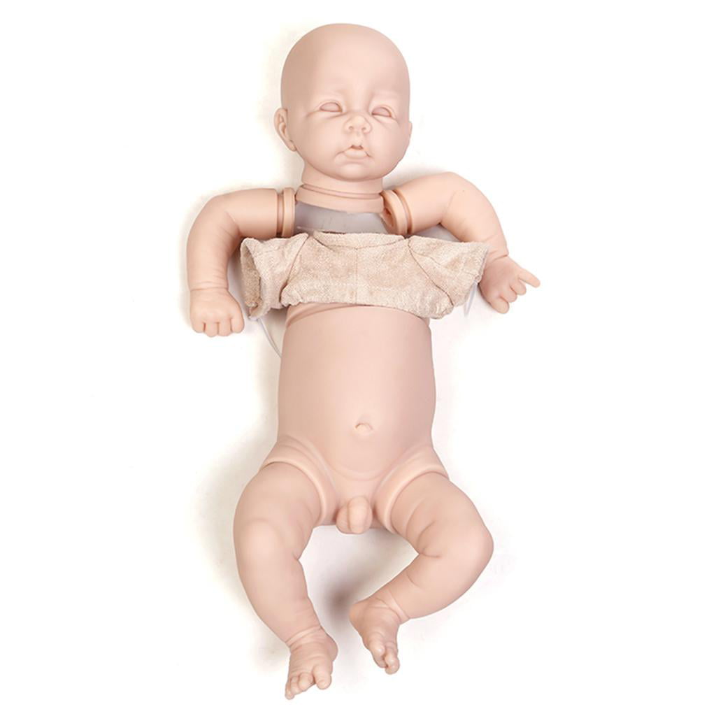 10'' Unpainted Reborn Baby Doll Handmade Silicone Mold Blank Newborn Boy Kit 