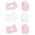 thumbnail image 2 of Hudson Baby Infant Girl Cotton Headband & Scratch Mitten Set Unicorn, 0-6 Months, 6-Piece, 2 of 2
