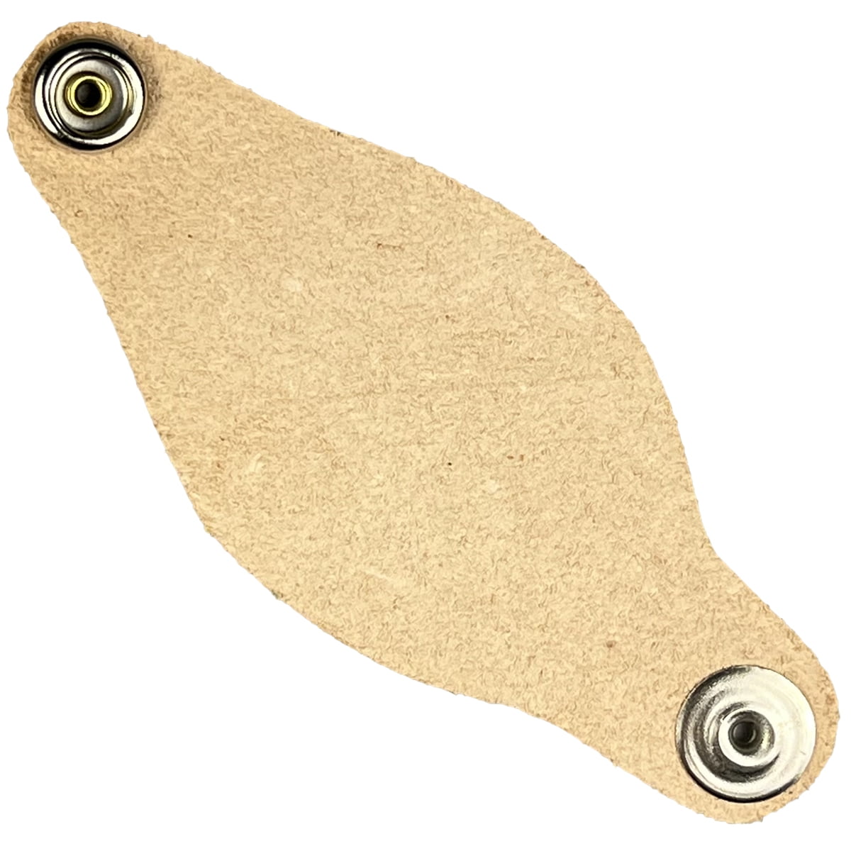 Zelikovitz Neckerchief Slide 25 Pack - Blank Pre-Cut Vegetable Tanned Tooling Leather Kit with Snaps