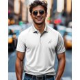 thumbnail image 4 of NY Threads Men's Golf Polo Shirt UPF 70+ Regular Fit Moisture Wicking Quick Dry Performance Short Sleeves Polo, XX-Large, White, 4 of 8