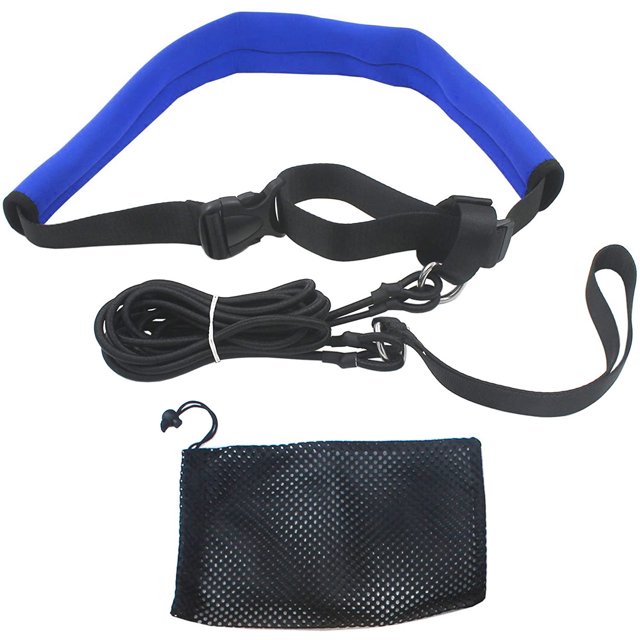 CSChome Ceinture de Résistance 1 Ensemble Entraîneur de Résistance Forte Capacité de Charge Bonne Résistance Sangle Ajustable Entraînement de Natation Ceinture de Résistance Entraînement de Natation