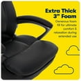 thumbnail image 3 of Pemberly Row Traditional Faux Leather Executive Office Chair in Black, 3 of 9