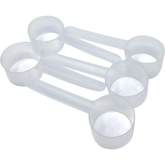 3 Tablespoon (1.5 Oz. | 43 mL) Long Handle Scoop for Measuring Coffee, Pet Food, Grains, Protein, Spices and Other Dry Goods (Pack of 5)