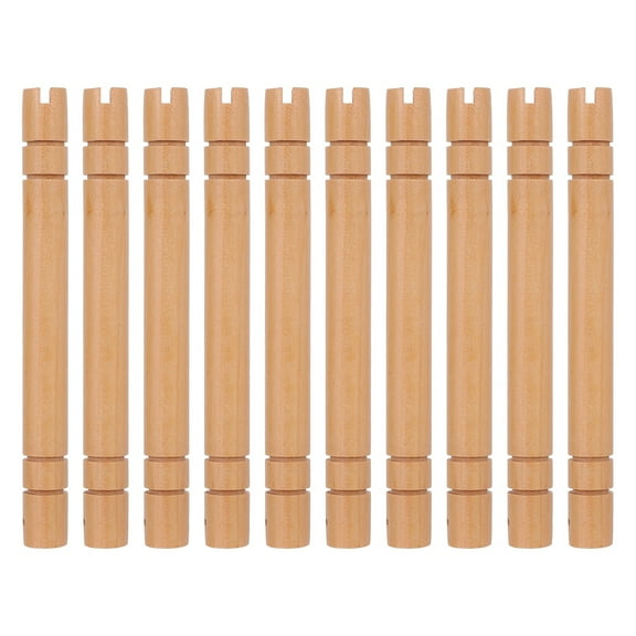 Guangmc Wood Fan Handles - DIY Chinese Fan Grip (10pcs)